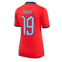 Camiseta Inglaterra Mason Mount #19 Segunda Equipación Replica Mundial 2022 para mujer mangas cortas